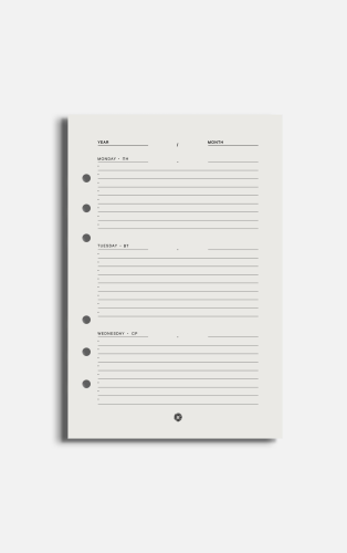 Refill Pack: Daily Planner