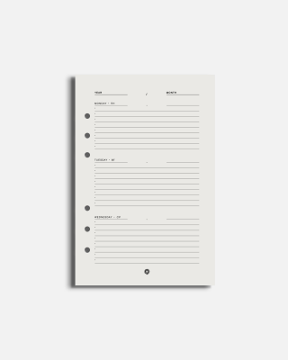 Refill Pack: Daily Planner